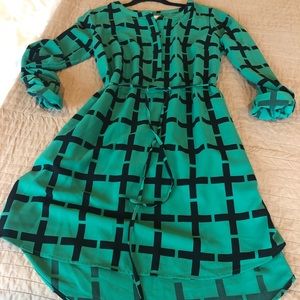New Geo Long Sleeve Dress M